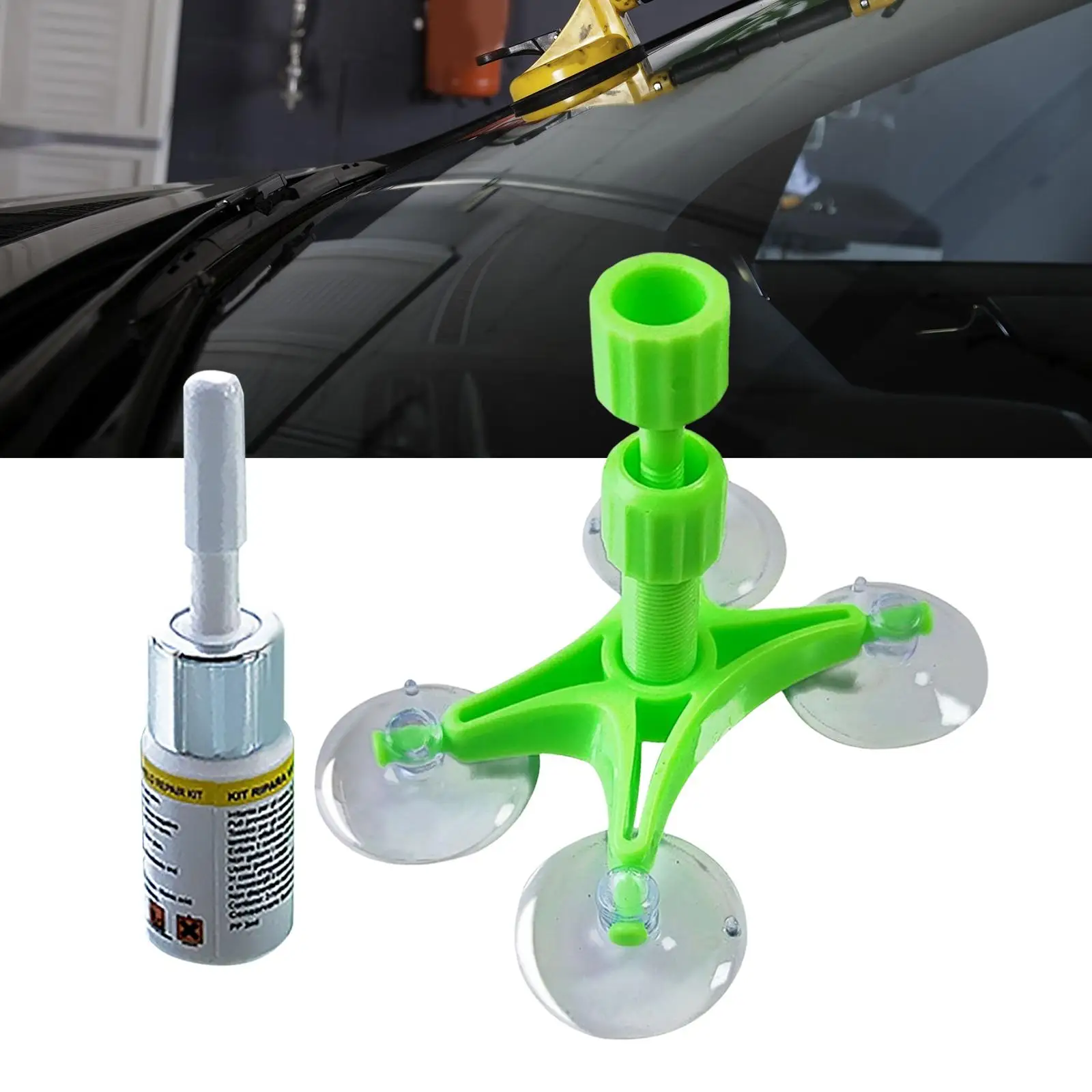 Automotive Windshield Crack Repairing   Damages Widely Use DIY