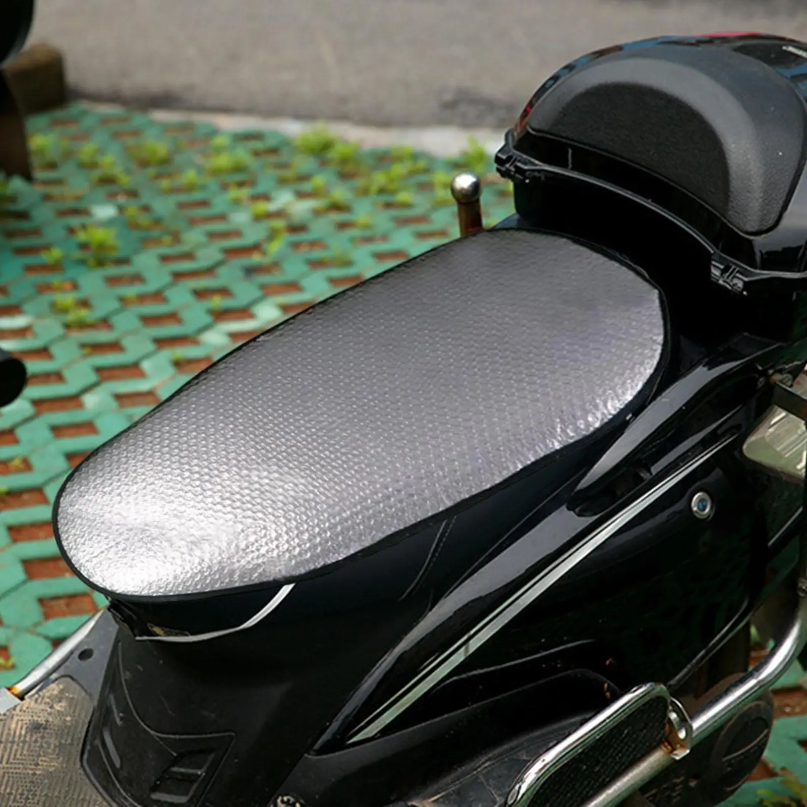 Motorcycle Seat Cover Comfortable Motorbike Seat Pad Cover Anti Slip Portable PU Leather for Motorcycle Electric Scooter