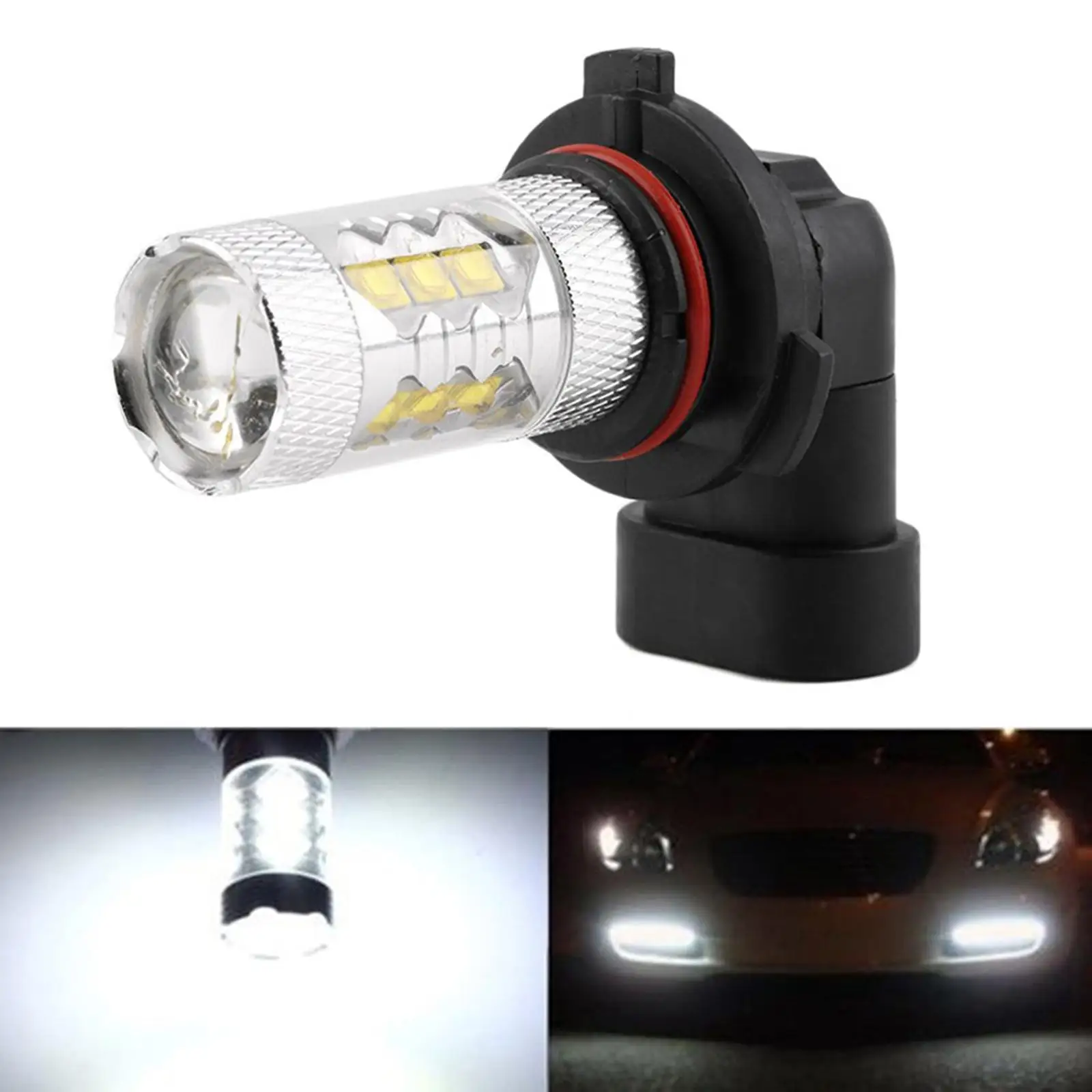 HB4 9006 Fog Lights 80W IP67 Waterproof Replacement Universal Driving Signal Bulbs Headlight Fog Lamps Bulbs for Car Truck