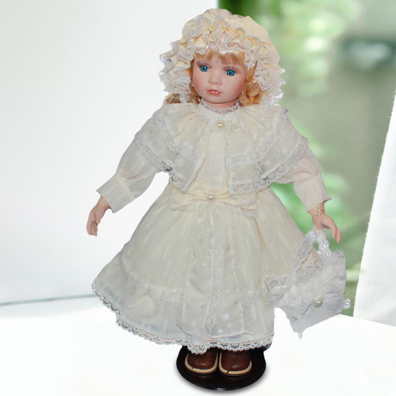 24inch Miniature Porcelain People Cute Porcelain Doll for Preschool Activity