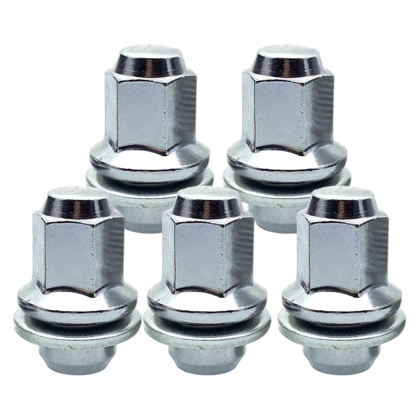 5Pcs Wheel Lug Nut M12 x 1.5 Wheel Tire Lug Nut Rustproof for Jaguar XF Xks x Type Spare Parts Replacement Accessories