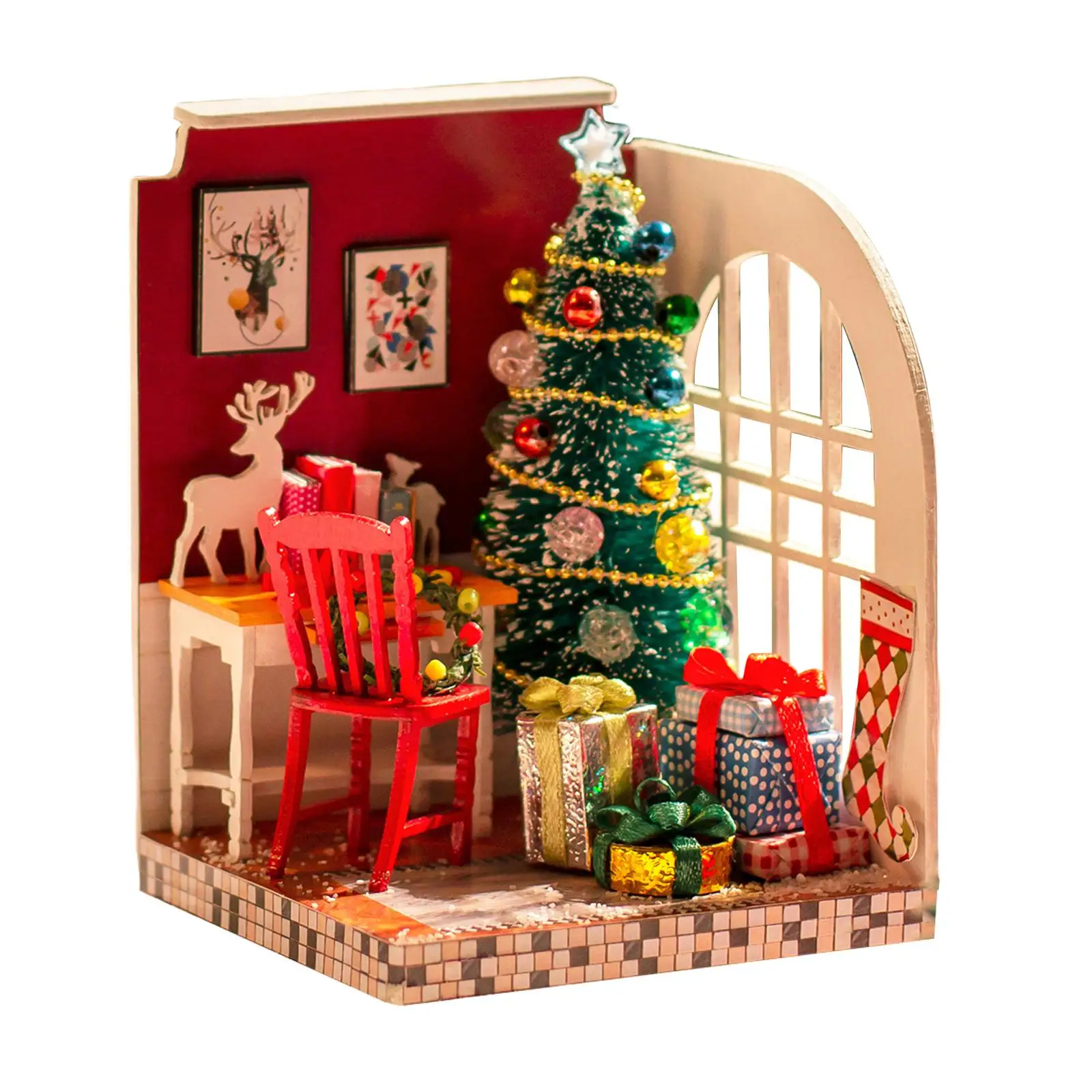 Wood DIY Miniature Dollhouse Kit 3D Puzzle for Girls Boys Creative Gifts