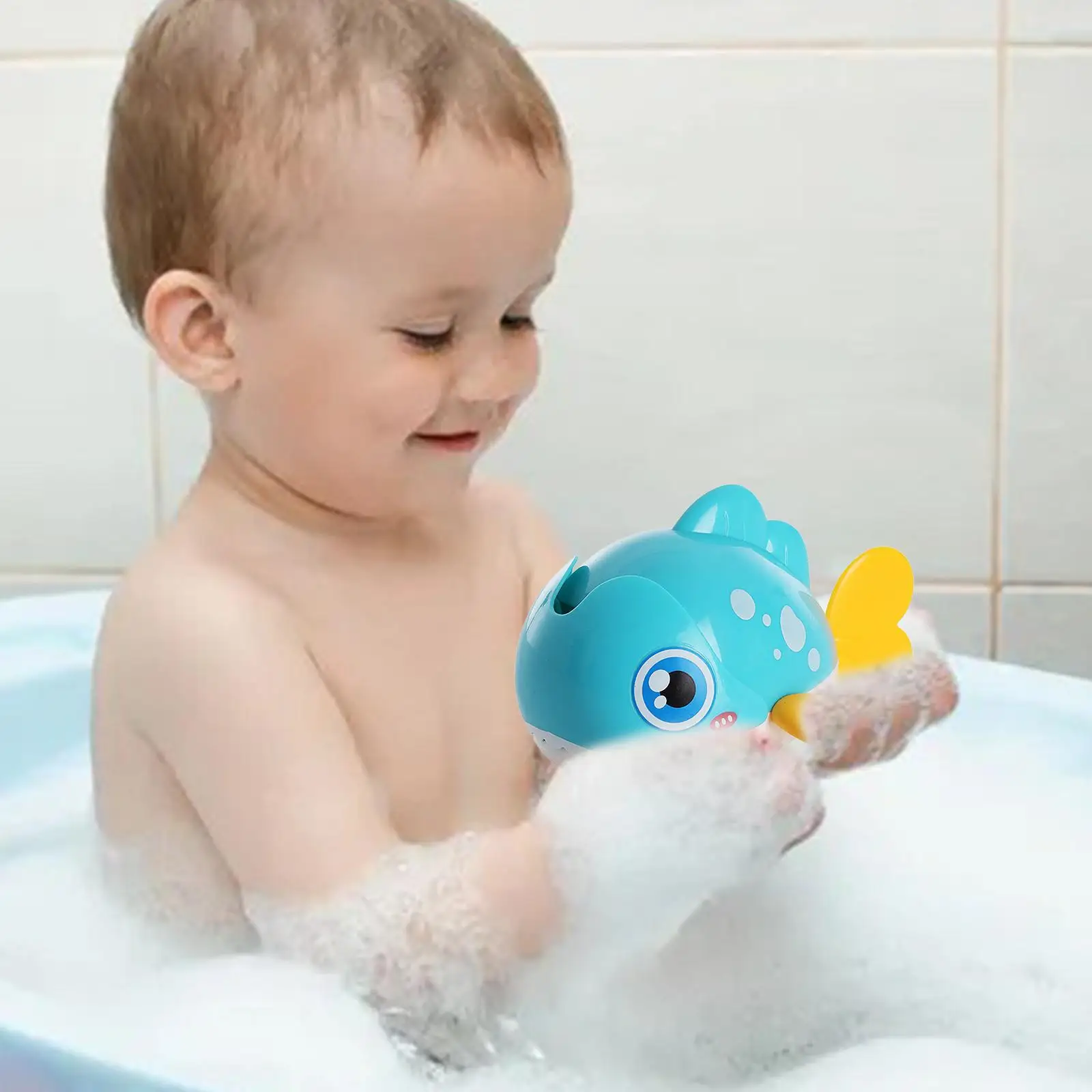 Clockwork Wind Up Whale Swimming Toy for Boys Girls Bath Toys None