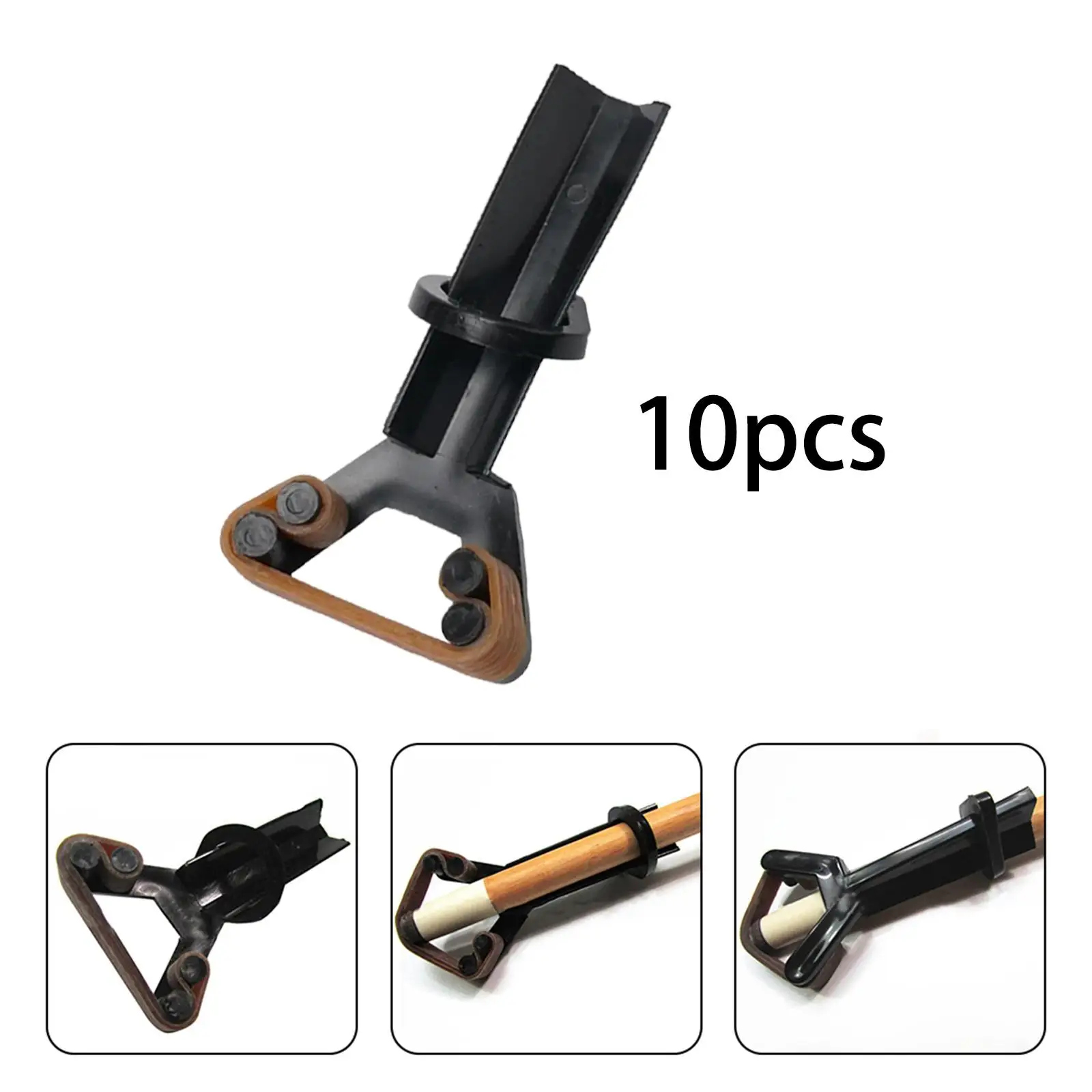 10x Pool Cue Tip Clamp Adults Portable Elastic Replacement Y Shaped Billiard Cue Tip Clamp for Games Player Snooker Indoor Home