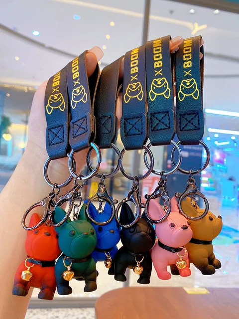 Wholesale Custom New Luxury Designer Original Leather French Pitbull  Pendant Bulldog Accessory Car Women Bag Mobile Phone Pendant Key Chain  Fashion Accessories - China Luxury Keychain and Custom Keychain price