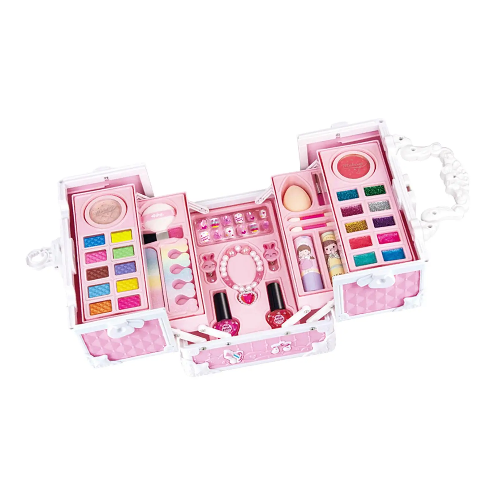 Makeup Toy Kits Pretend Cosmetic Makeup Accessories Role Playing Pretend Makeup Kits for Kids Girls Children Toddlers Halloween