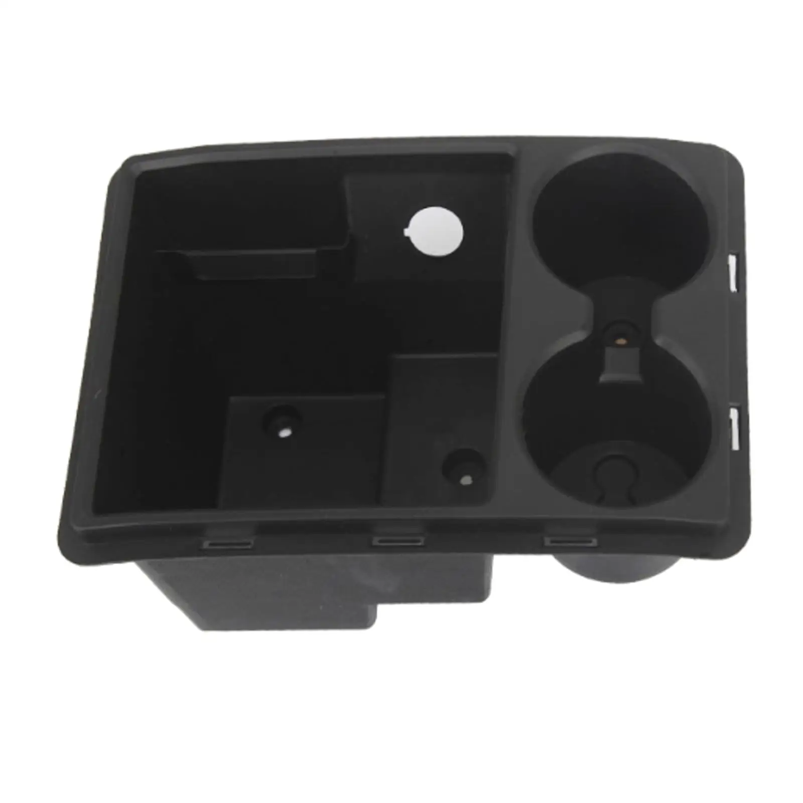 Center Console Organizer Tray Drink Cup Holder Fit for RAM Black Replaces Interior Parts Accessories