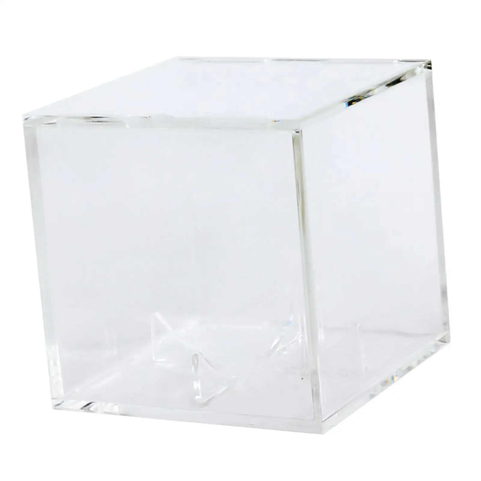 Clear Acrylic Baseball Box Storage boxes square Boxes Storage Case for Official Size Ball