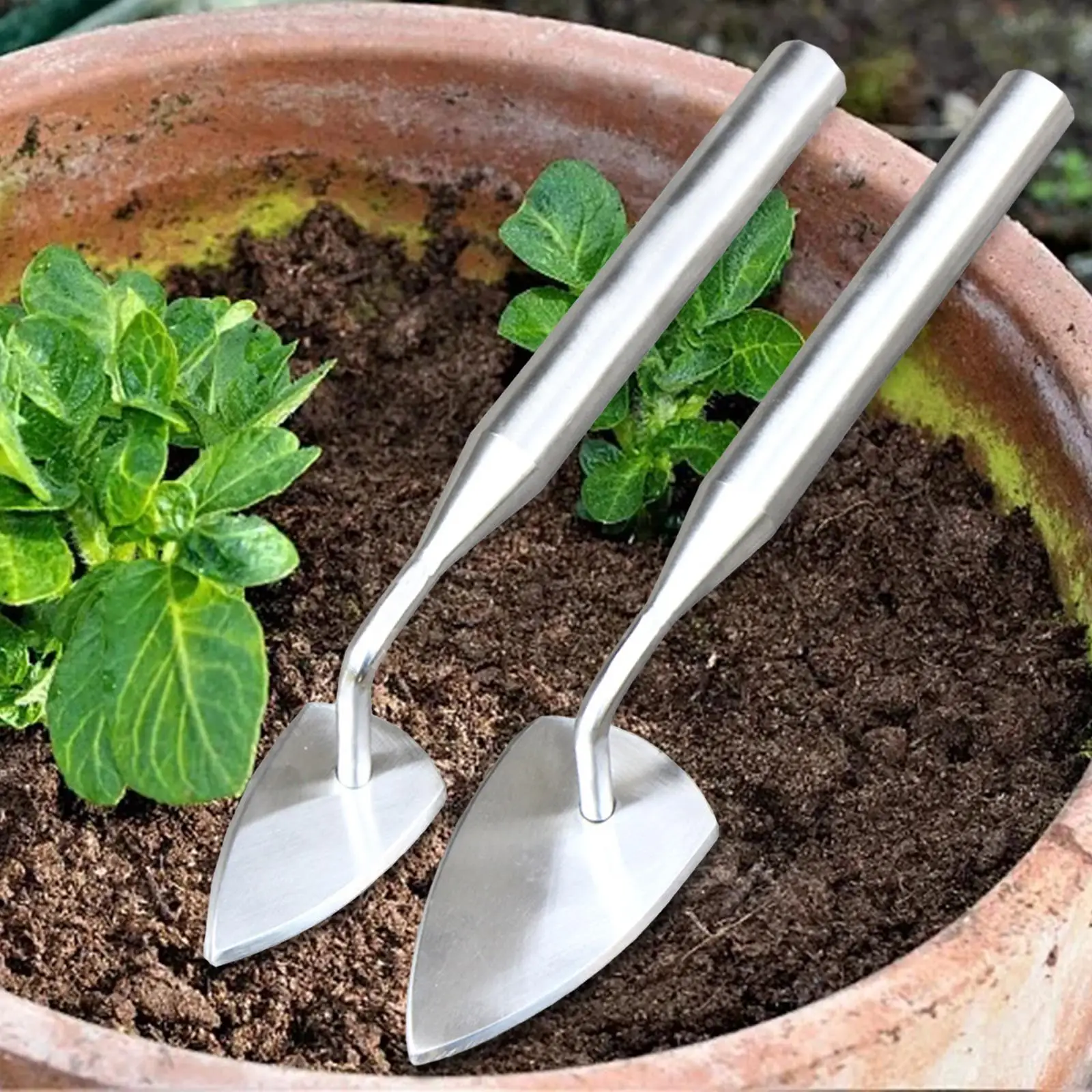 Hand Shovel with Ergonomic Handle Transplanter Trowel Garden Spade for Gardening Flower Pot Transplanting Digging Planting