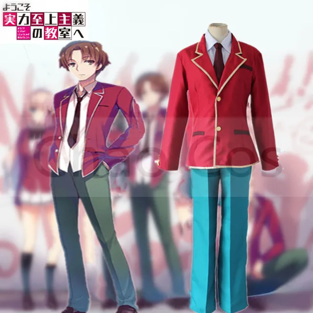 Kiyotaka Ayanokoji Classroom of the Elite S02 Cosplay Red Blazer
