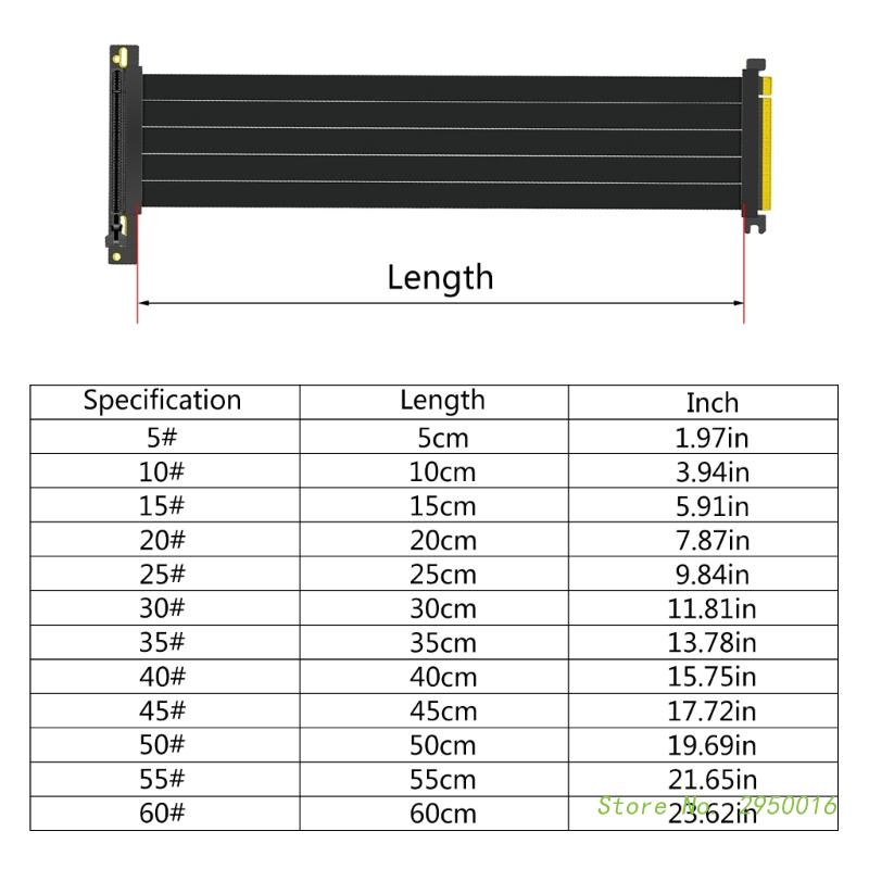 Pcie 4.0 16x riser cabo de extensão