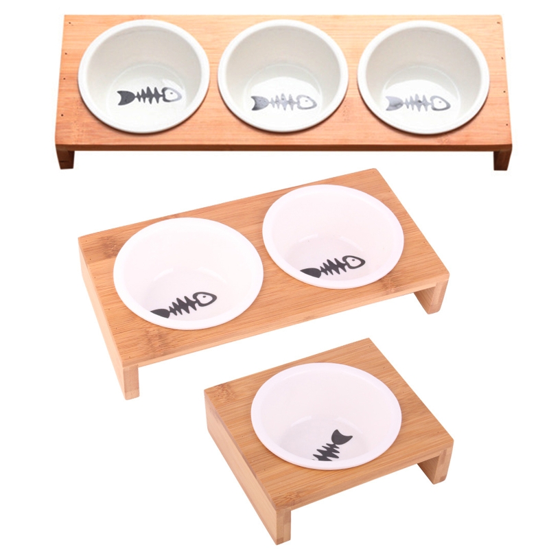 Title 2, E56C Bowl with Holder Ceramic Feeder Bowl D...