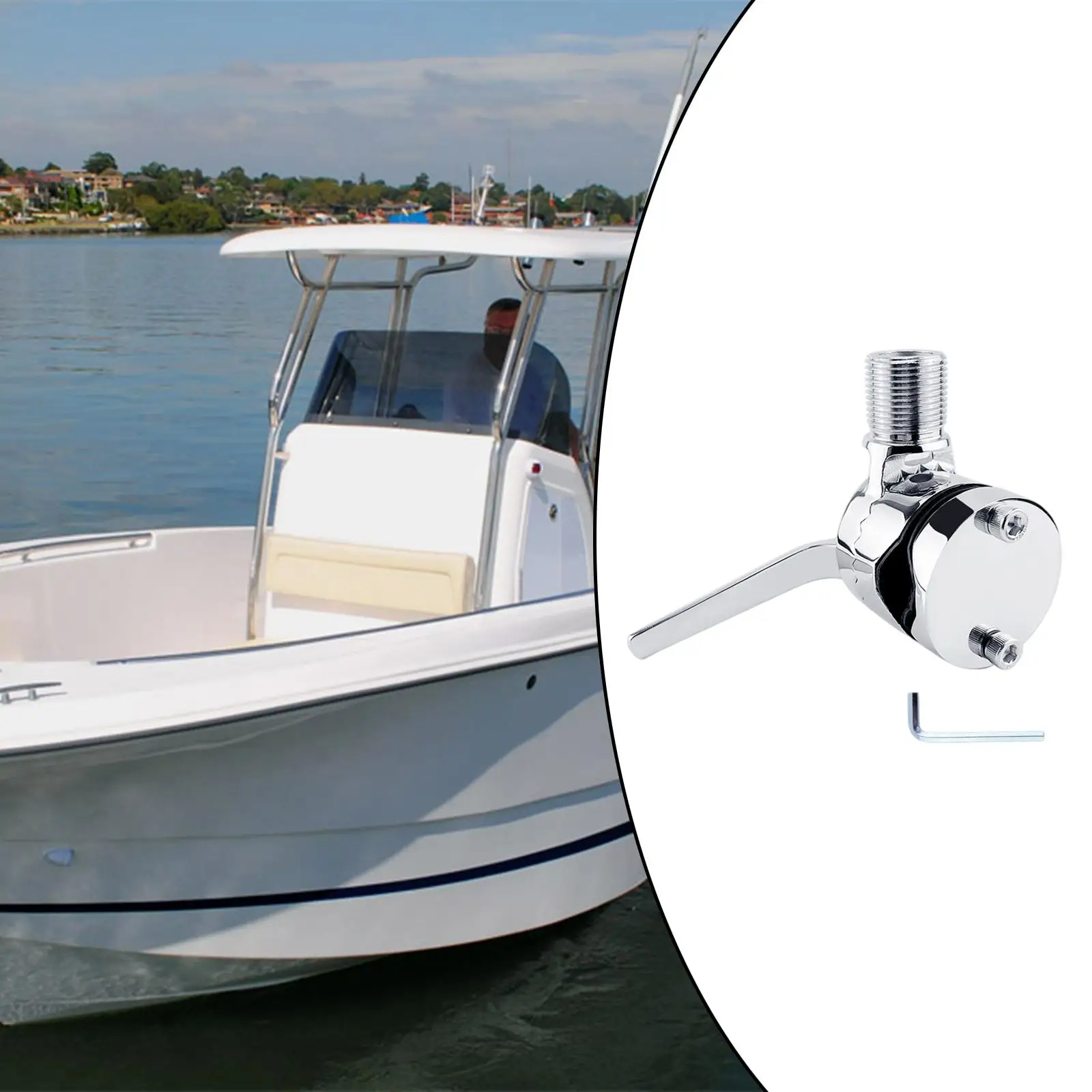 Rails Mount Holder 316 Stainless Polished Durable  Mount   Mount Fits for Fishing VHF Radio  Boat