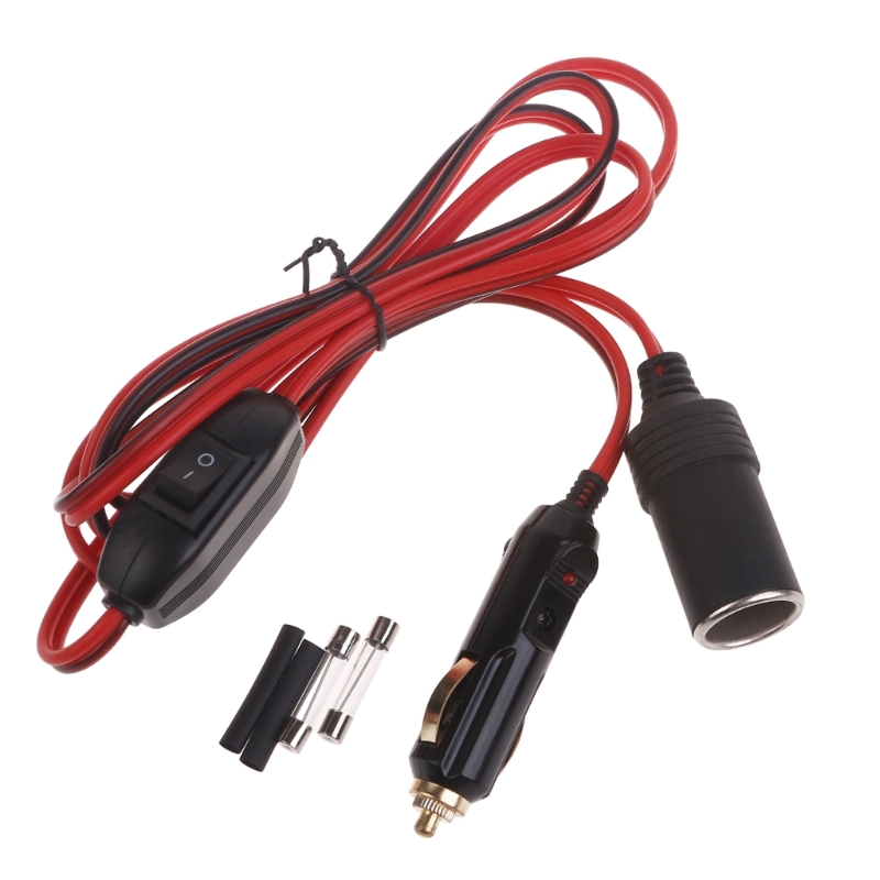 12V 24V Zigaretten anzünder Verlängerung kabel mit Schaltern Auto Zigaretten anzünder Stecker an Buchse Verlängerung kabel – Detail 4