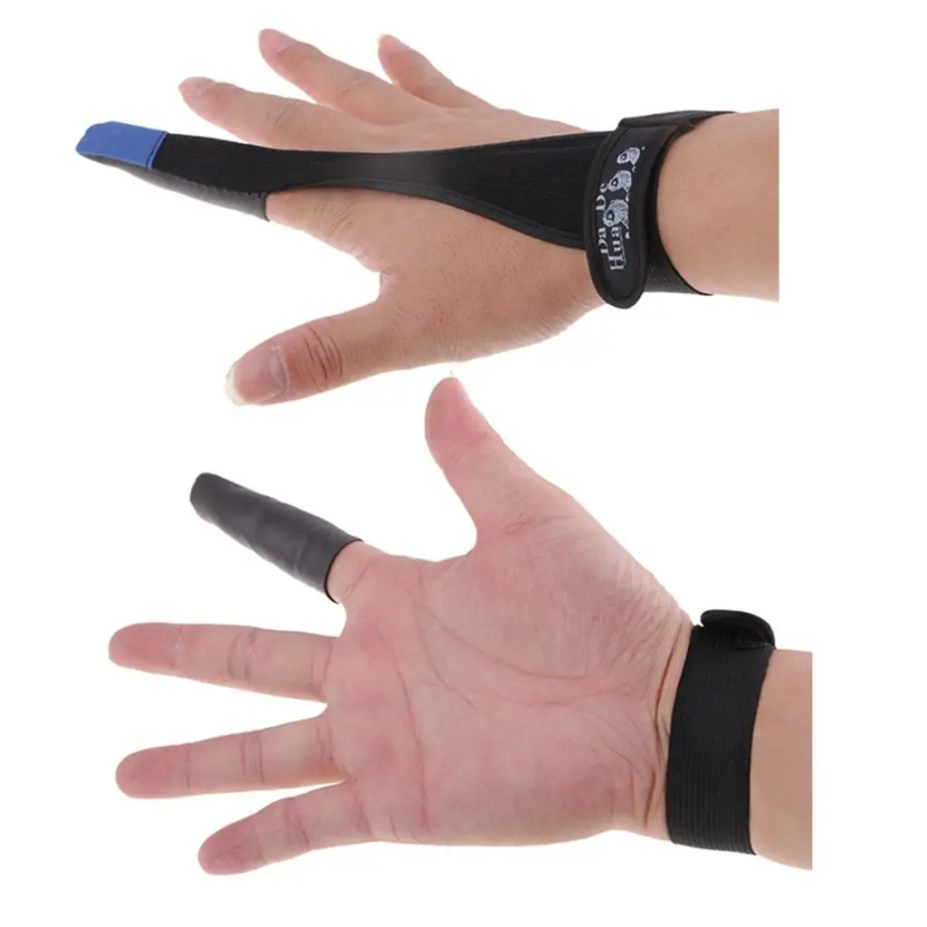 1 Pair Professional Black Anti-slip Fishing  Single-finger  