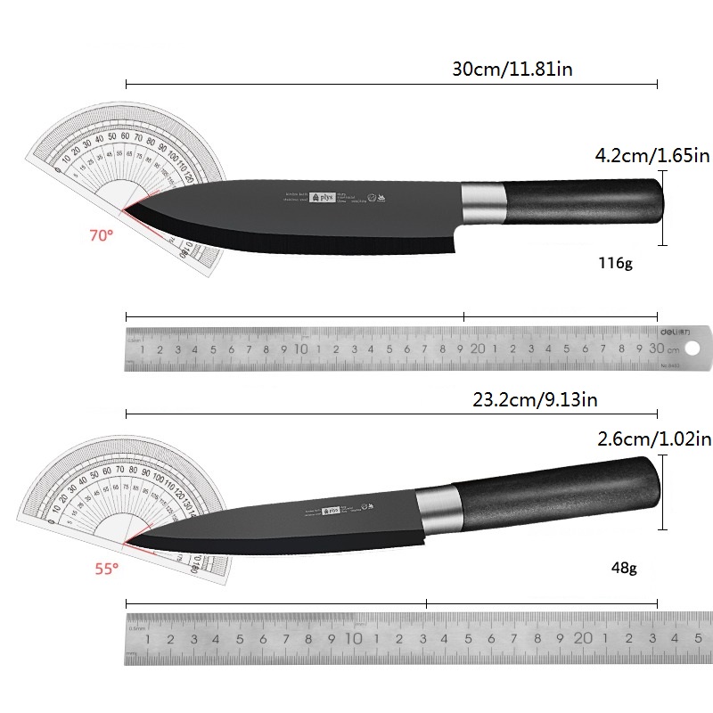 Cuchillo afilado de acero inoxidable de alta dureza