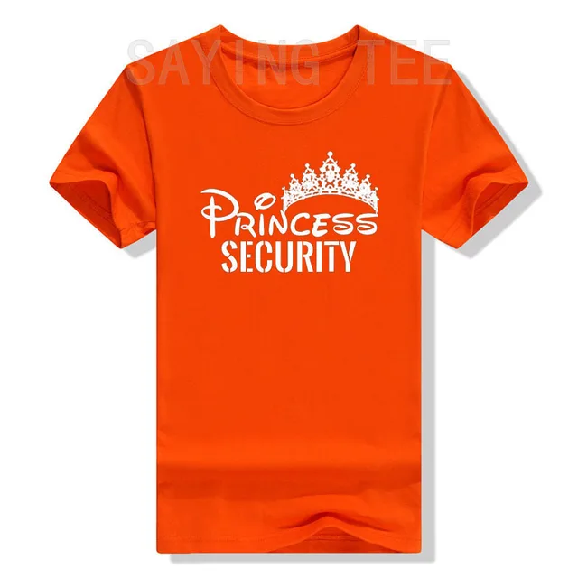 Personalized Mens Disney Tshirt  Custom Princess Security Shirt