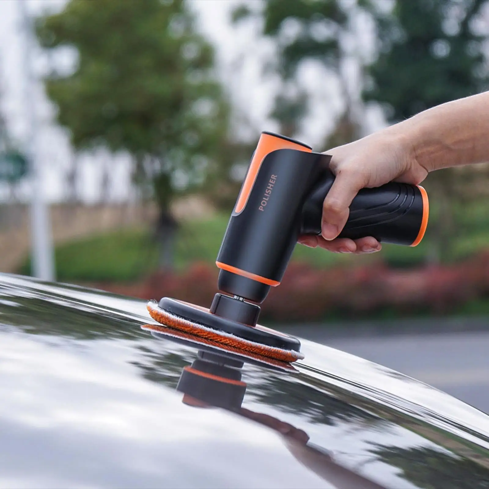 Cordless Car Buffer Polisher Rechargeable with 2x2000 MAh Battery Portable