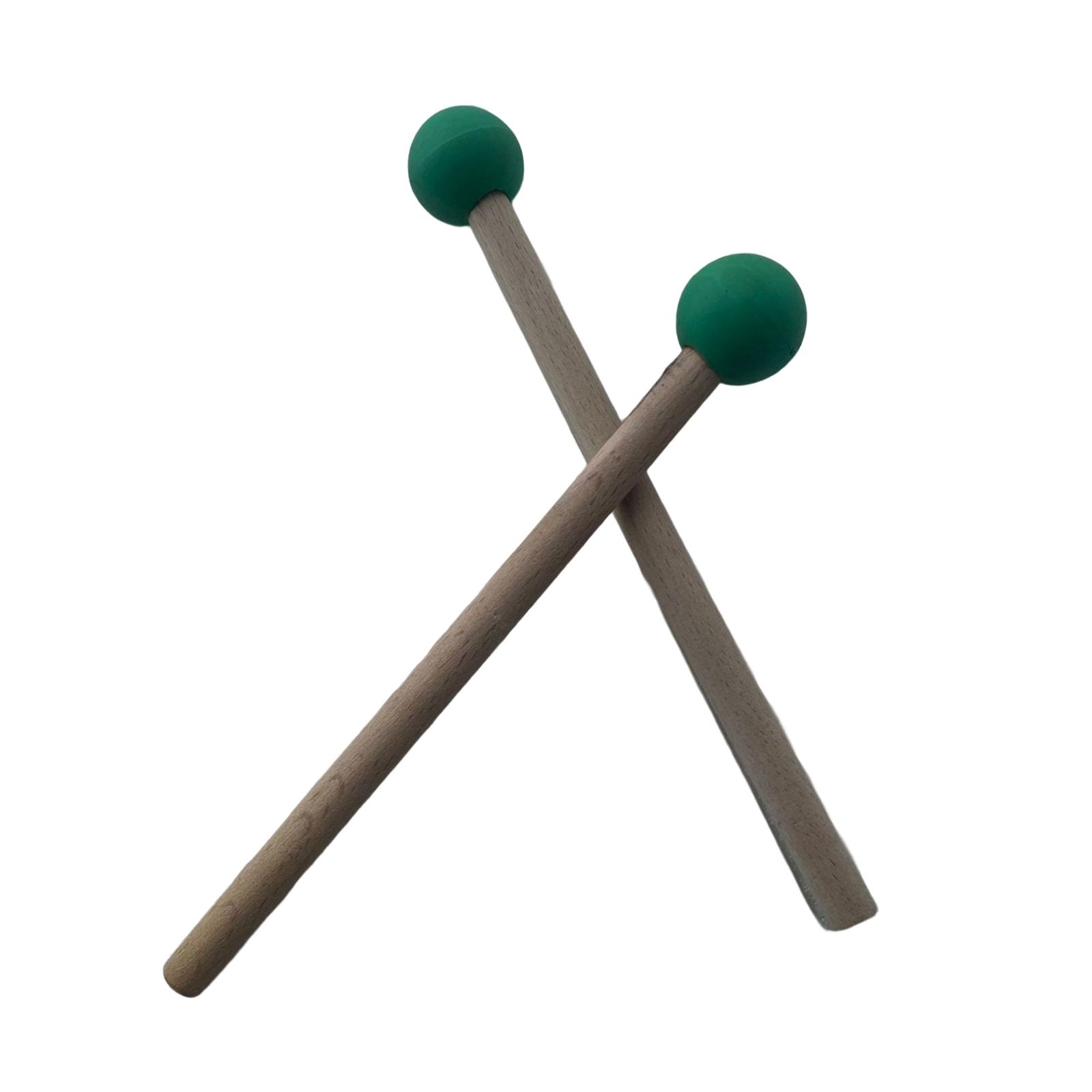 2 pieces rubber drum mallets with wooden handle Percussion Xylophone Bell