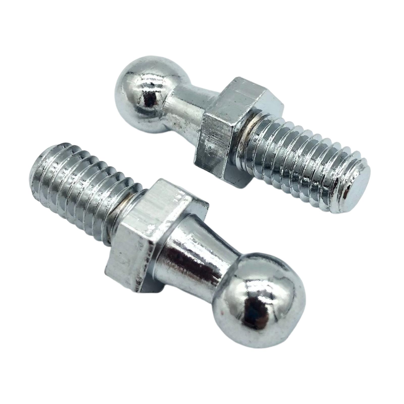 2x Ball Stud Pin Bolt ,Replaces Easy to Install Accessory, Gas Strut End Fittings, 10mm Durable M8 M6 Universal