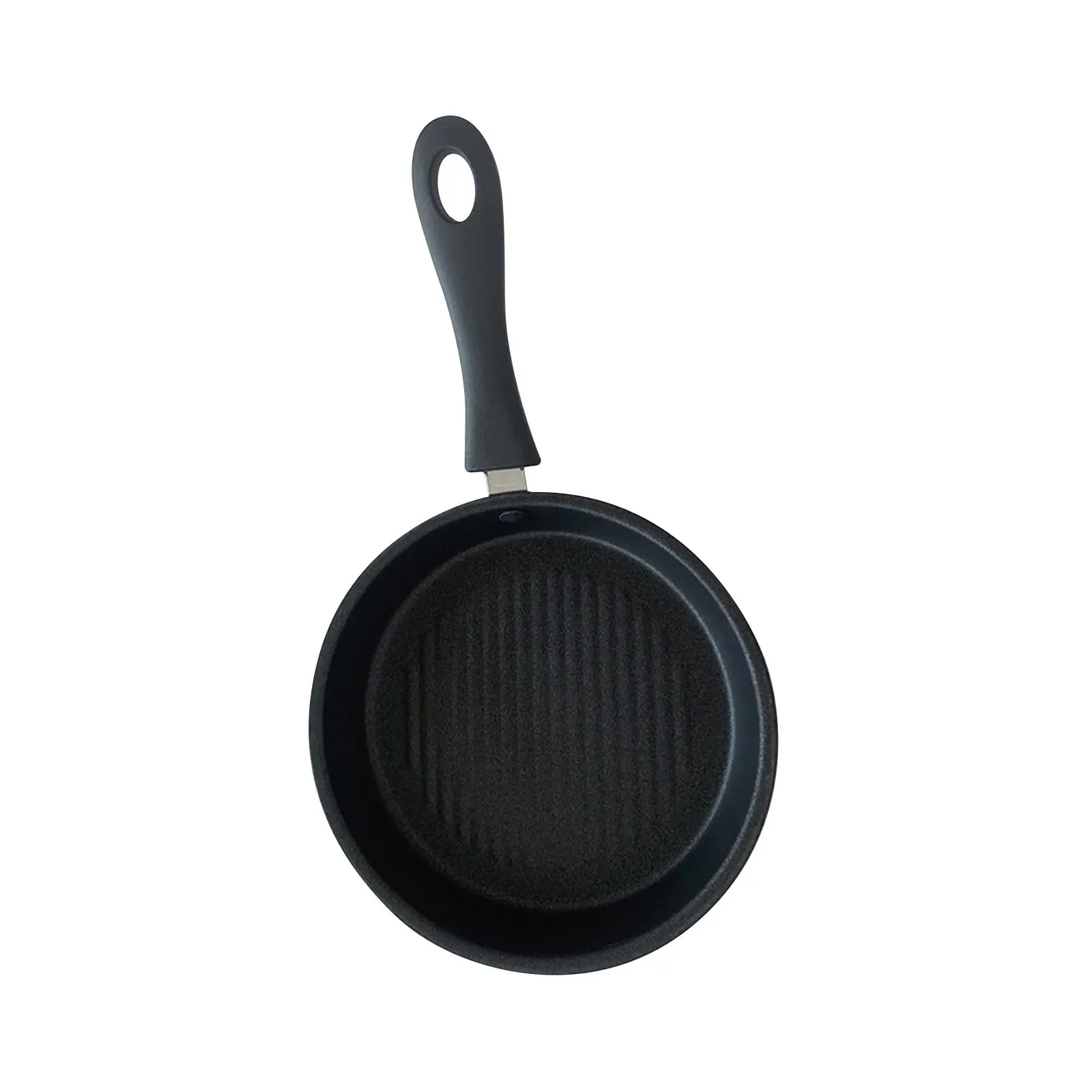 Grill Pan Grilling with Raised Grill Lines Nonstick Household Round Frying Pan Round Skillet Griddle for Fish Meats Picnic