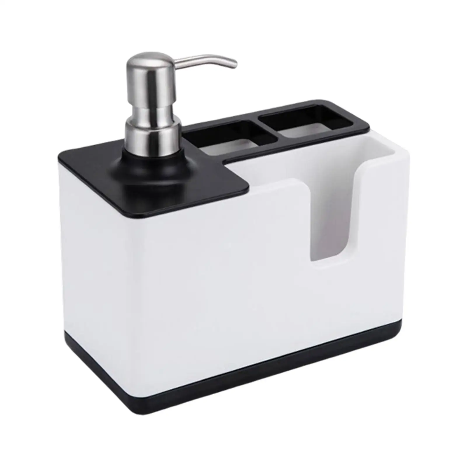 Liquid Soap Pump Dispenser and Sponge Holder Liquid Soap Dispenser & Sponge Holder for Bathroom
