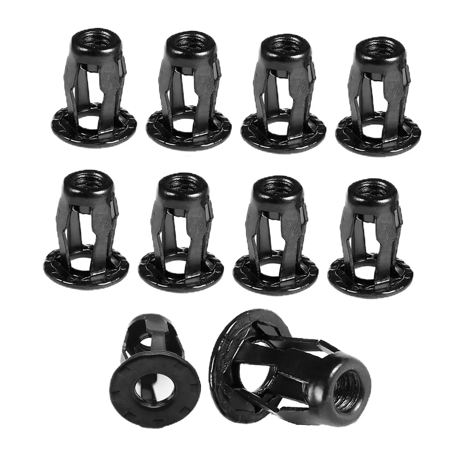10x Car Screw Base Clamp Trunk Nuts Car Accessories Replacement Front Rear