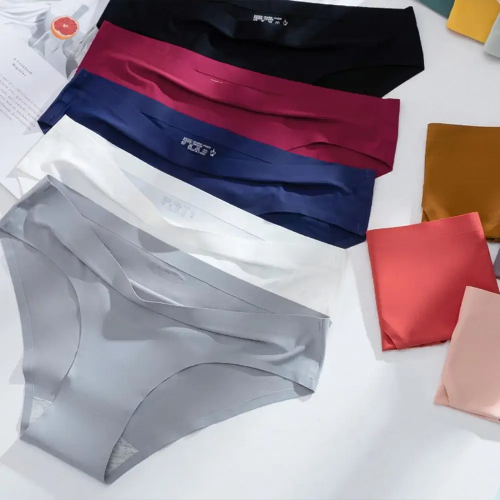 Cheap Women's Panties Ice Silk Cool Refreshing Seamless Underwear