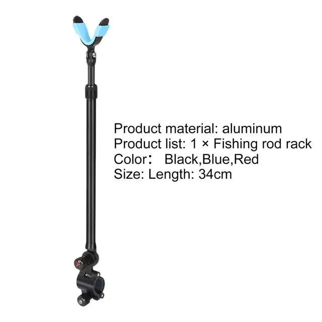 Fishing Rod Holder 210 Degrees Adjustable Telescopic Non-slip Quick  Disassembly Metal Positioner Aluminum Alloy Fishing Pole Support Fishing  Tools Cit