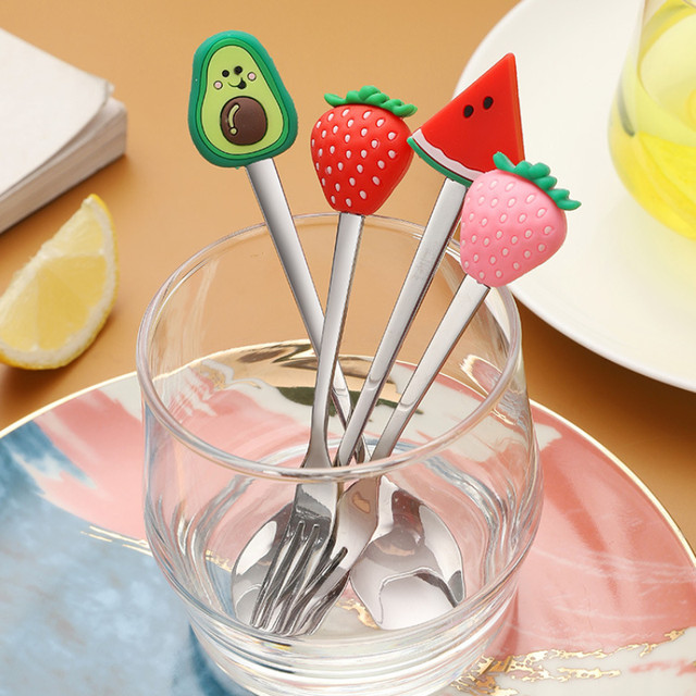 1pc Creative Ceramic Tableware Cartoon Spoon Household Cute Animal