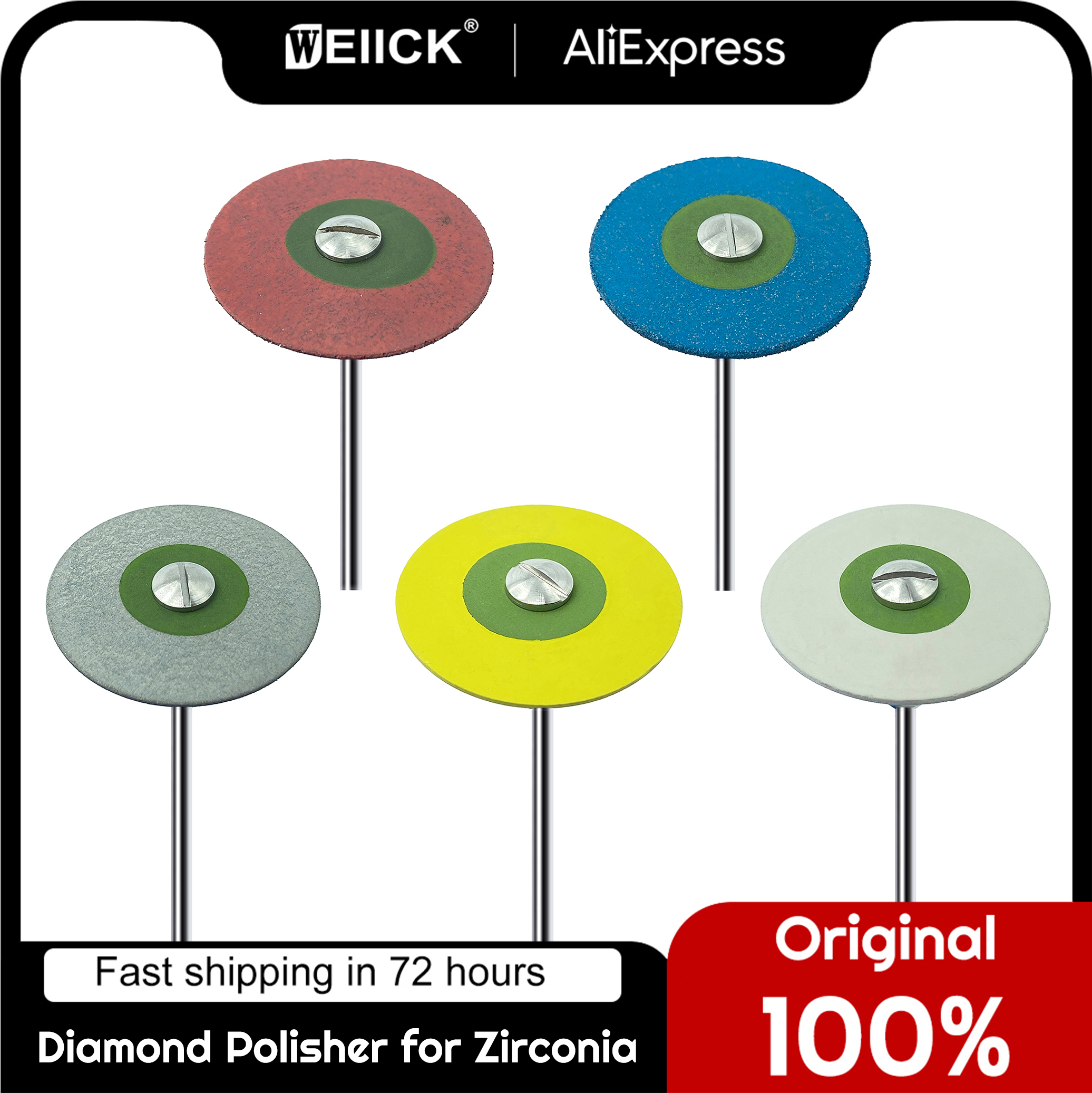 Best of WELLCK Dental Rubber Diamond Polisher Wheel Disc For Porcelain Zirconia Dentist 26mm Polisher Restorations HP Lab Instrument Reviews & Tips