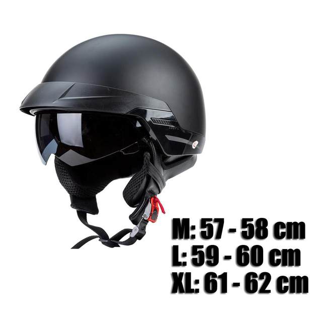 Motorcycle Half Retractable Visor Half  for Bike Cruiser Scooter ATV