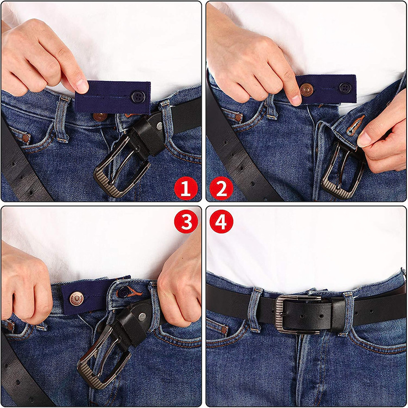 5 stücke Einstellbare Bund Taste Extender Gürtel Taille Band Taste Mit Haken Für Männer Frauen Jeans Hosen Hosen – Detail 5