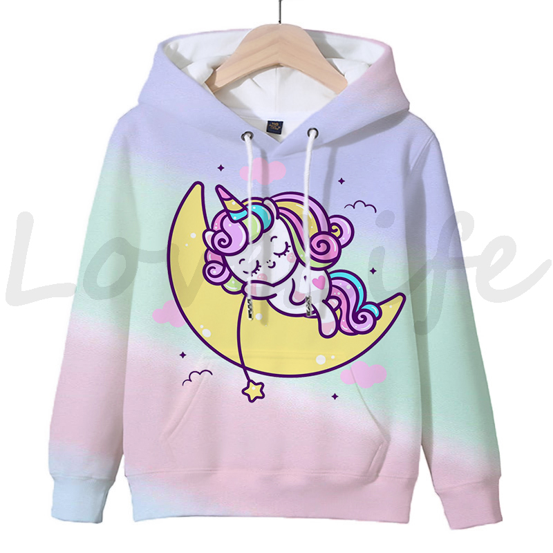 Unicorn 3D Printed Hoodies For Kids | Unilovers