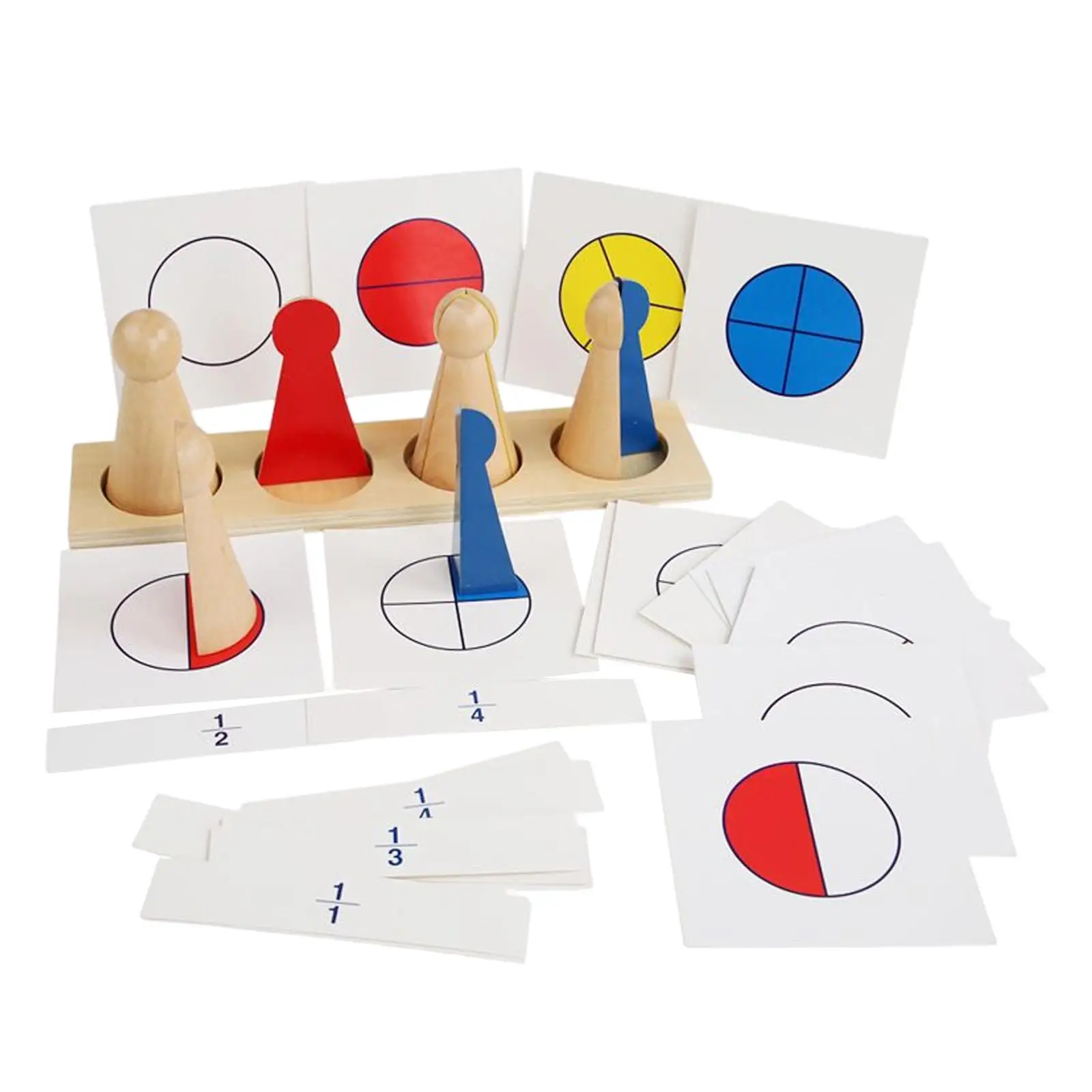 Wooden Montessori Math Manipulatives Preschool Teaching Aids for Girls Boys