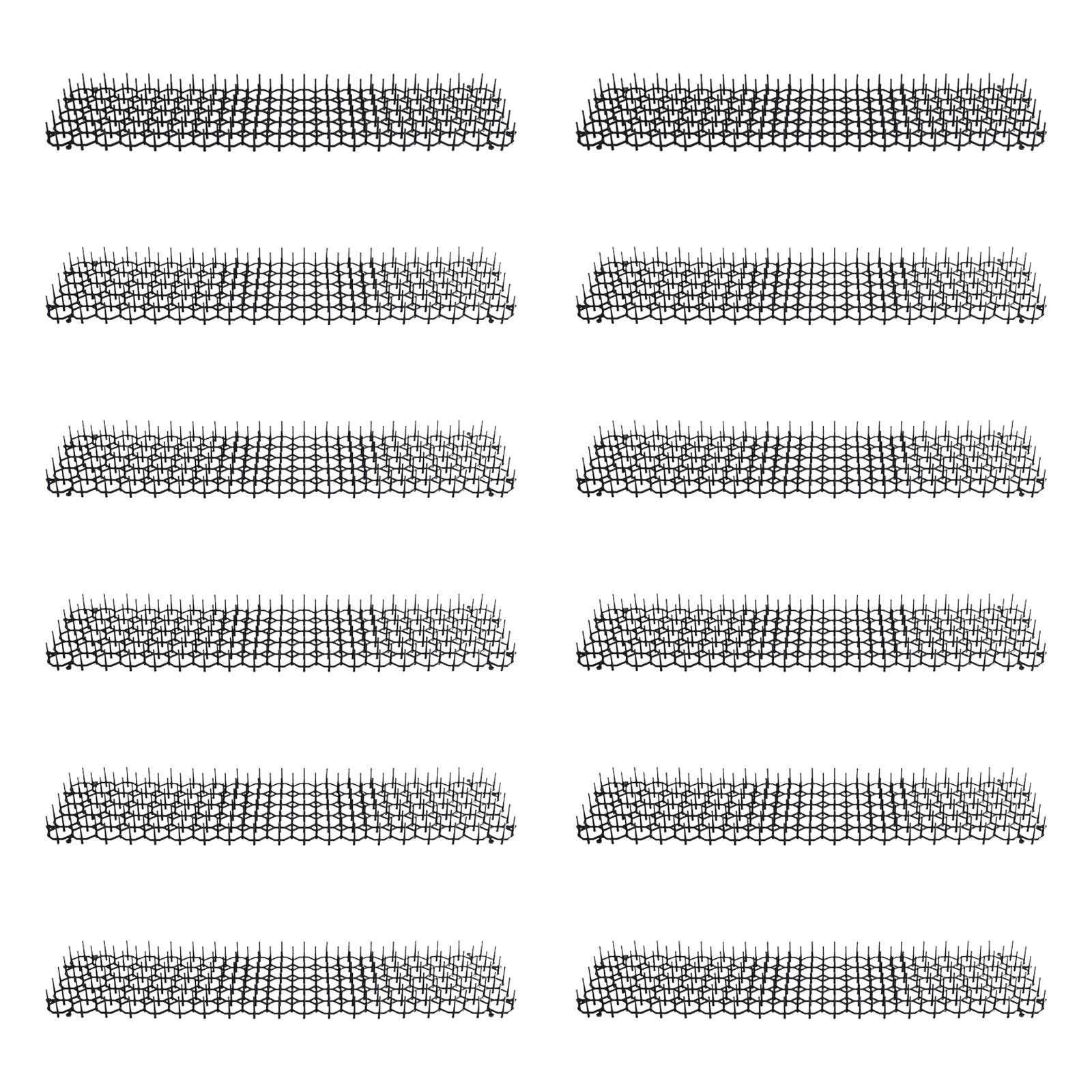 12x Anti Climbing Thorn Pad Scarer Fence with Spikes Training Cat Deterrent Mat Prickle Strips for Garden Outdoor Sofa