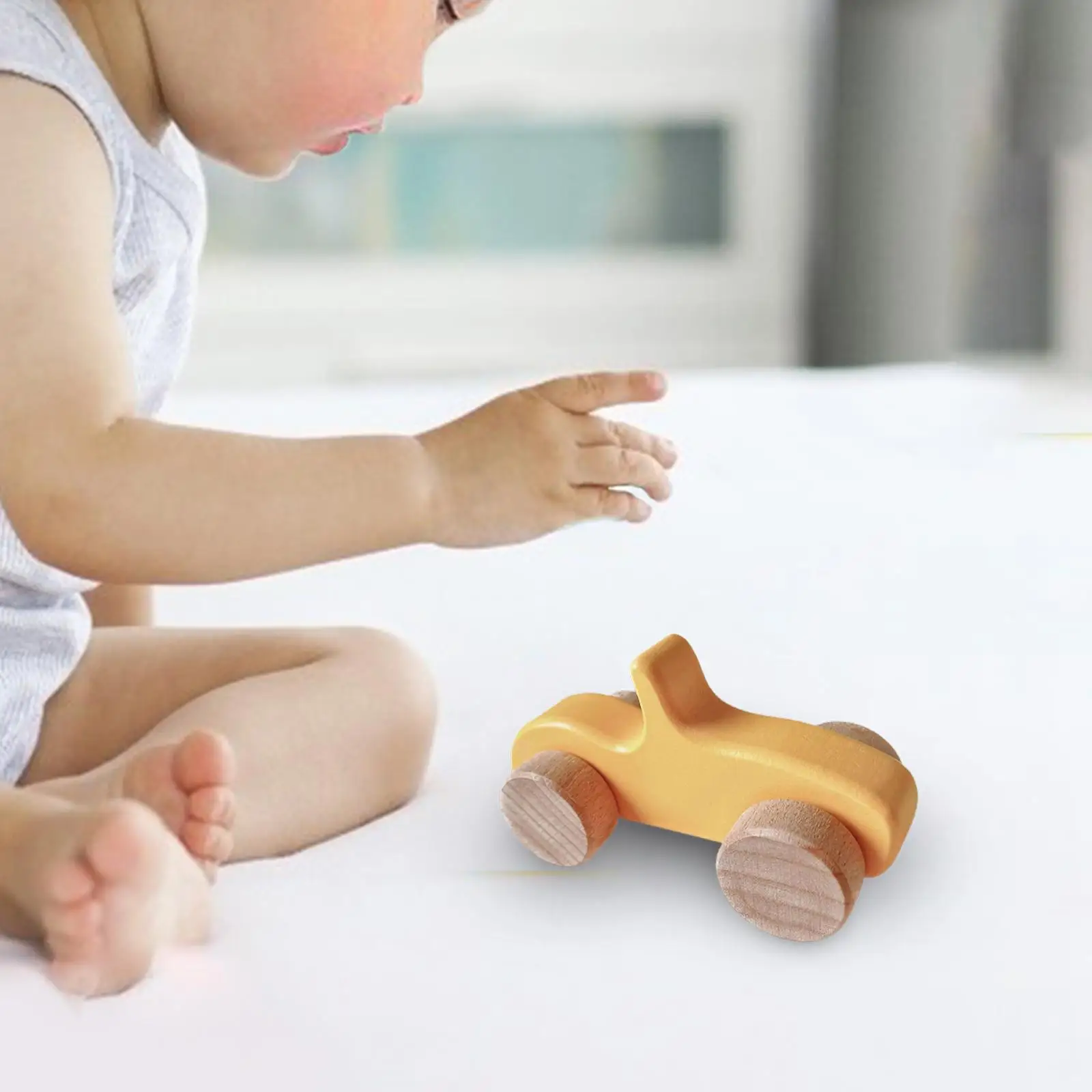 Wooden Car for Toddlers, Wood Push Truck Vehicle Montessori Toys, Baby Wood, Boys, Girls