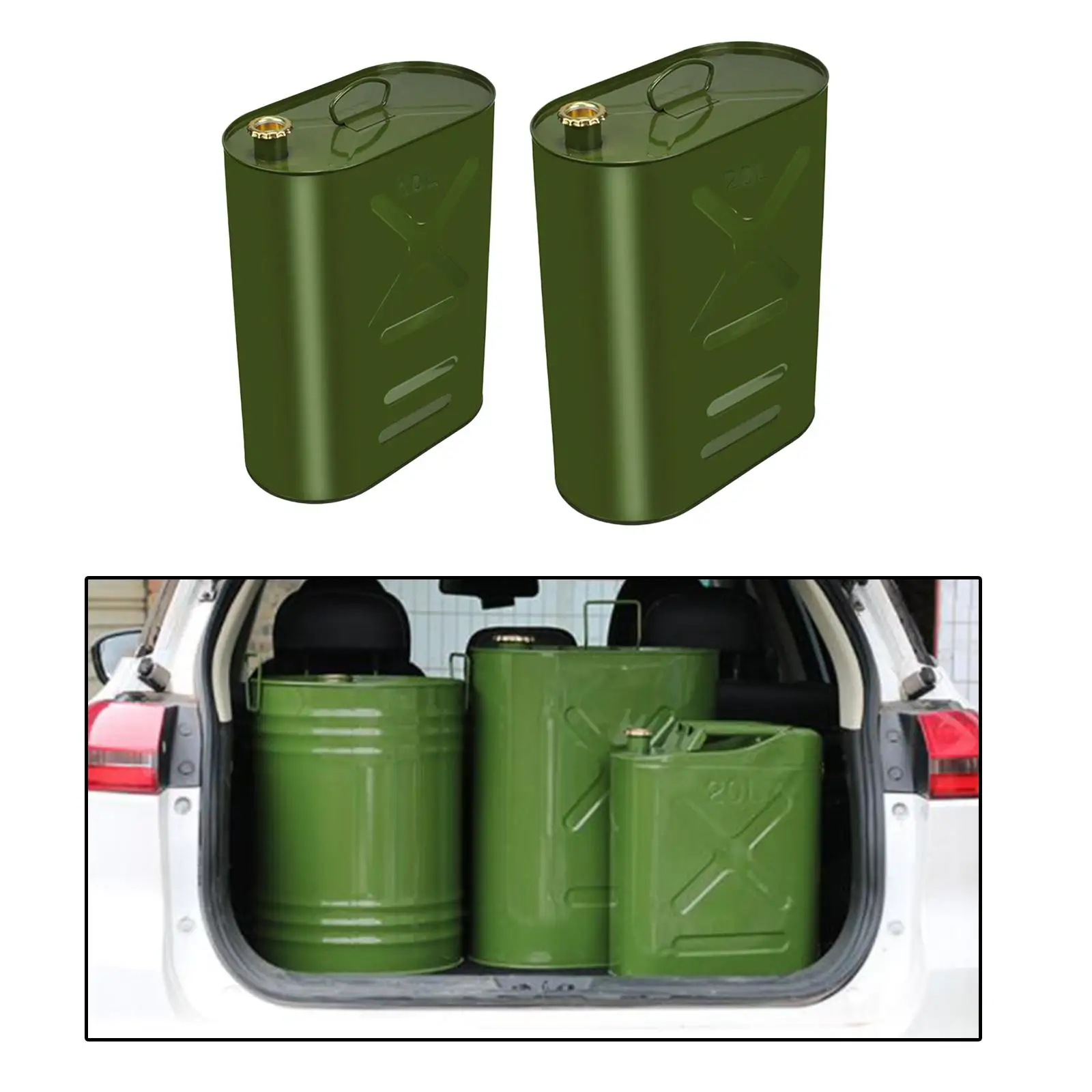 Fuel Tank Can Fixed Nozzle Canister Transfer Petrol Can for Traveling