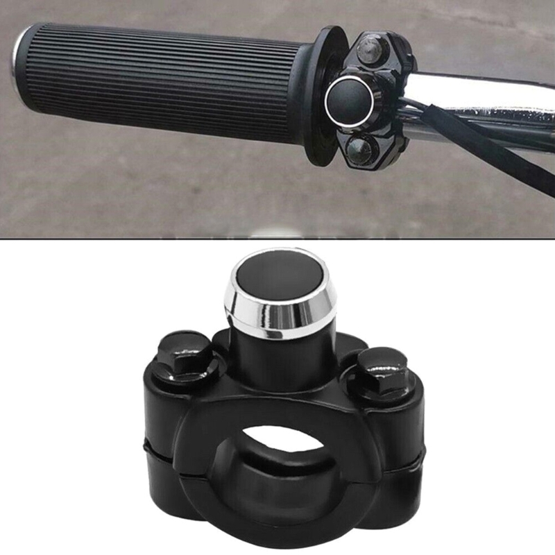 Aluminium Legierung Lenker Montieren Starten Horn Scheinwerfer Strobe Momentary Action Schalter Taste 22cm 7/8 "Motorrad Schalter – Detail 16