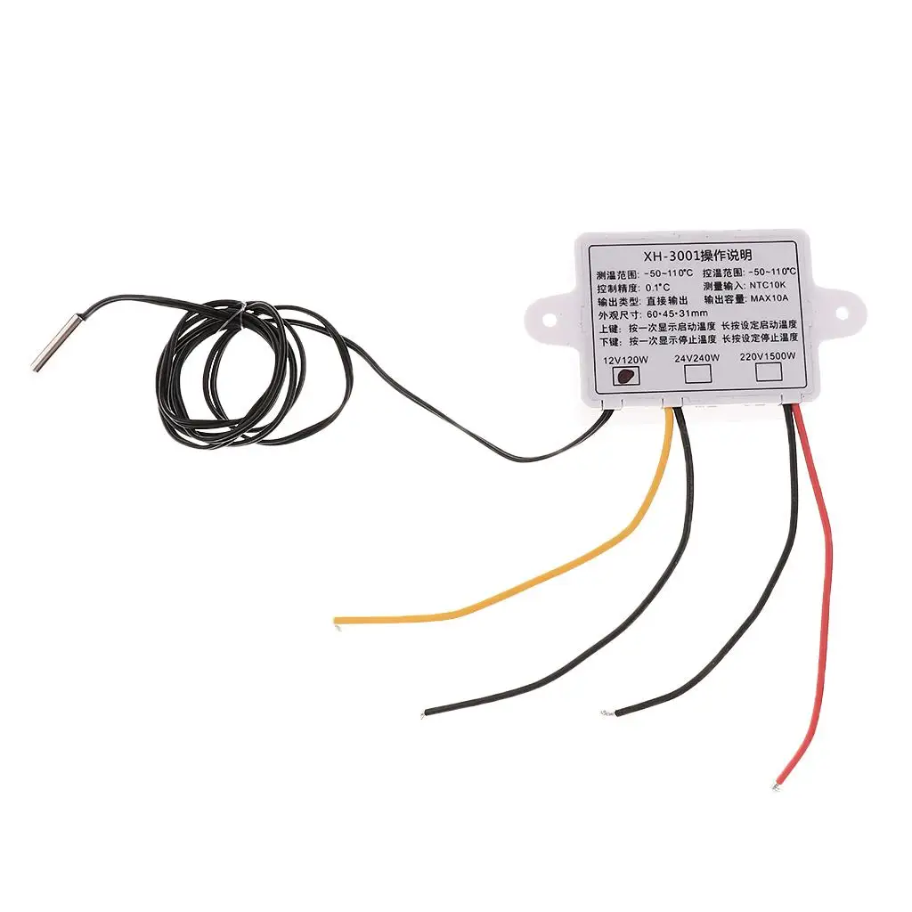 Digital Thermocouple Temperature Controller With Sensor From -50  To 110 