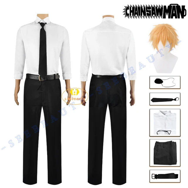 Tokyo Revengers Costume Anime Chainsaw Man Denji Cosplay Come Wig Public  Safety Devil Hunter Uniform Shirt Tie Pants Suit Pochita Halloween For Men  Z0301 From Make08, $79.82