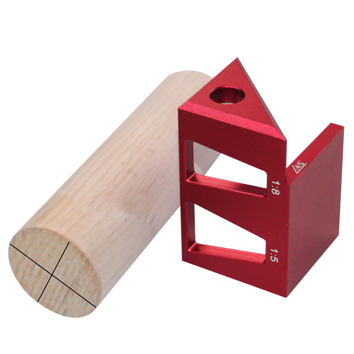 360-Grad-Mittelsucher Holz bearbeitung quadratische Schwalben schwanz vorrichtung-Aluminium legierung Mittels ch reiber Lineal, multifunktion ale Markierung lehre – Detail 6
