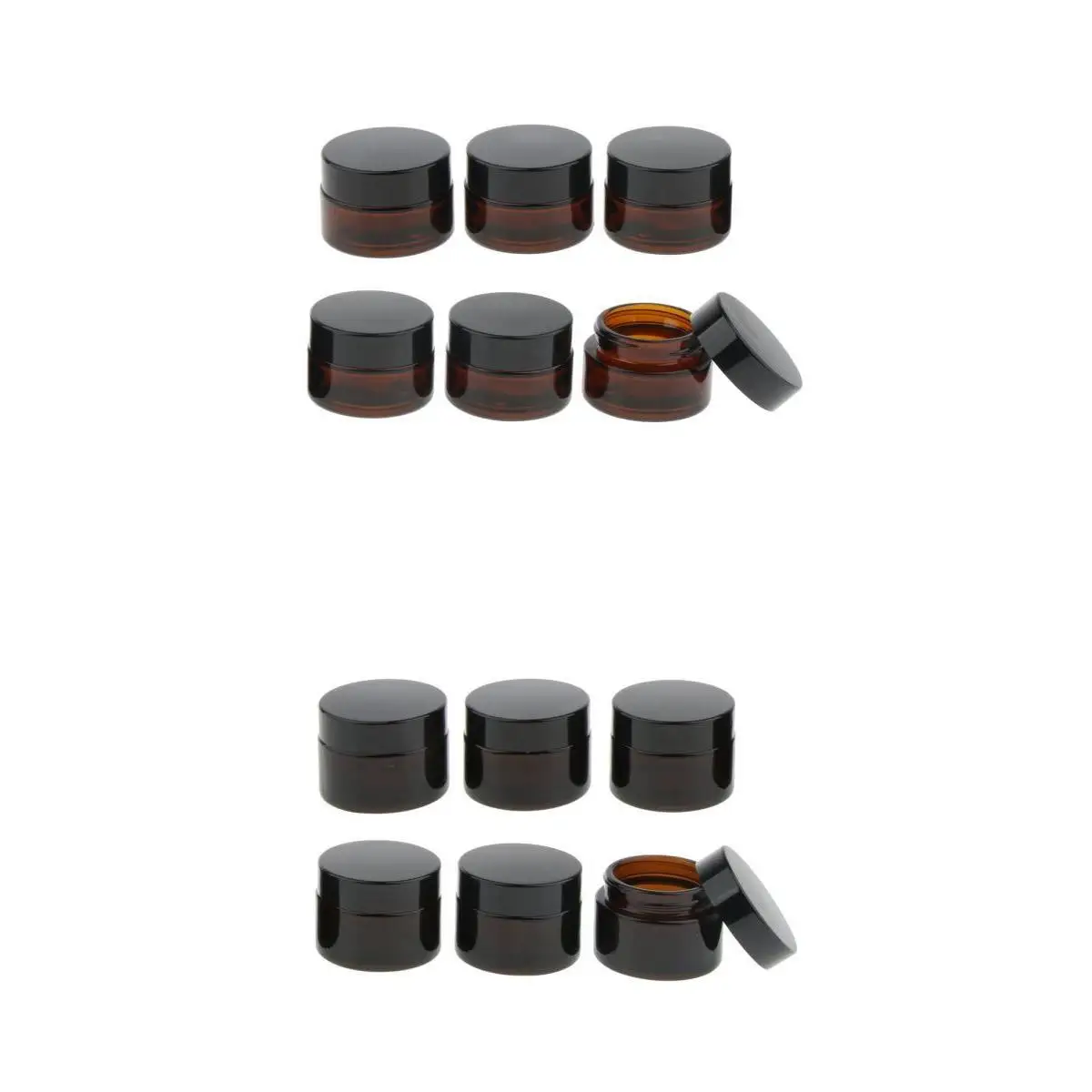 12/pack  Jars with Lids -  Vials  Cosmetic Jars Small 15ml 20ml