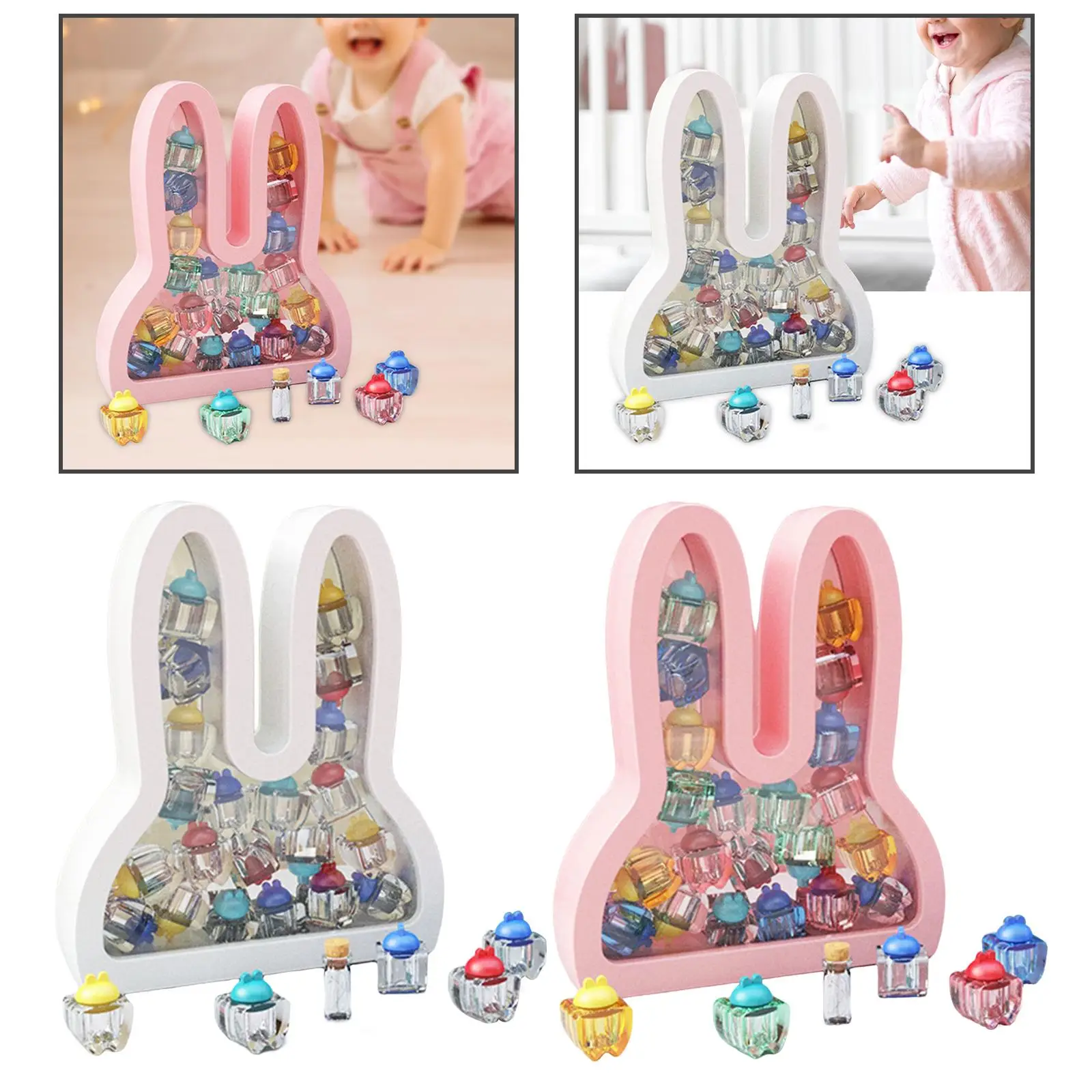 Kids Keepsake Organizer Childhood Memory with Stickers Baby Collections Box for Baby Shower