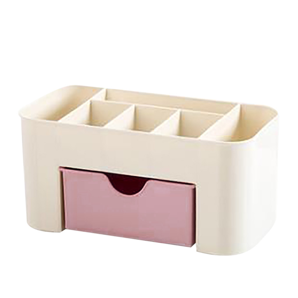 Title 6, Plastic desktop cosmetic box with small drawer ...