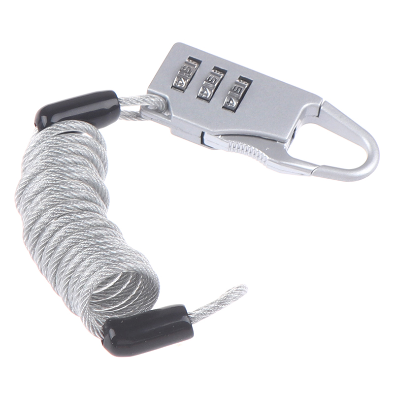 Title 10, 1PC Bicycle Helmet Wire Rope Code Lock Outdoor ...