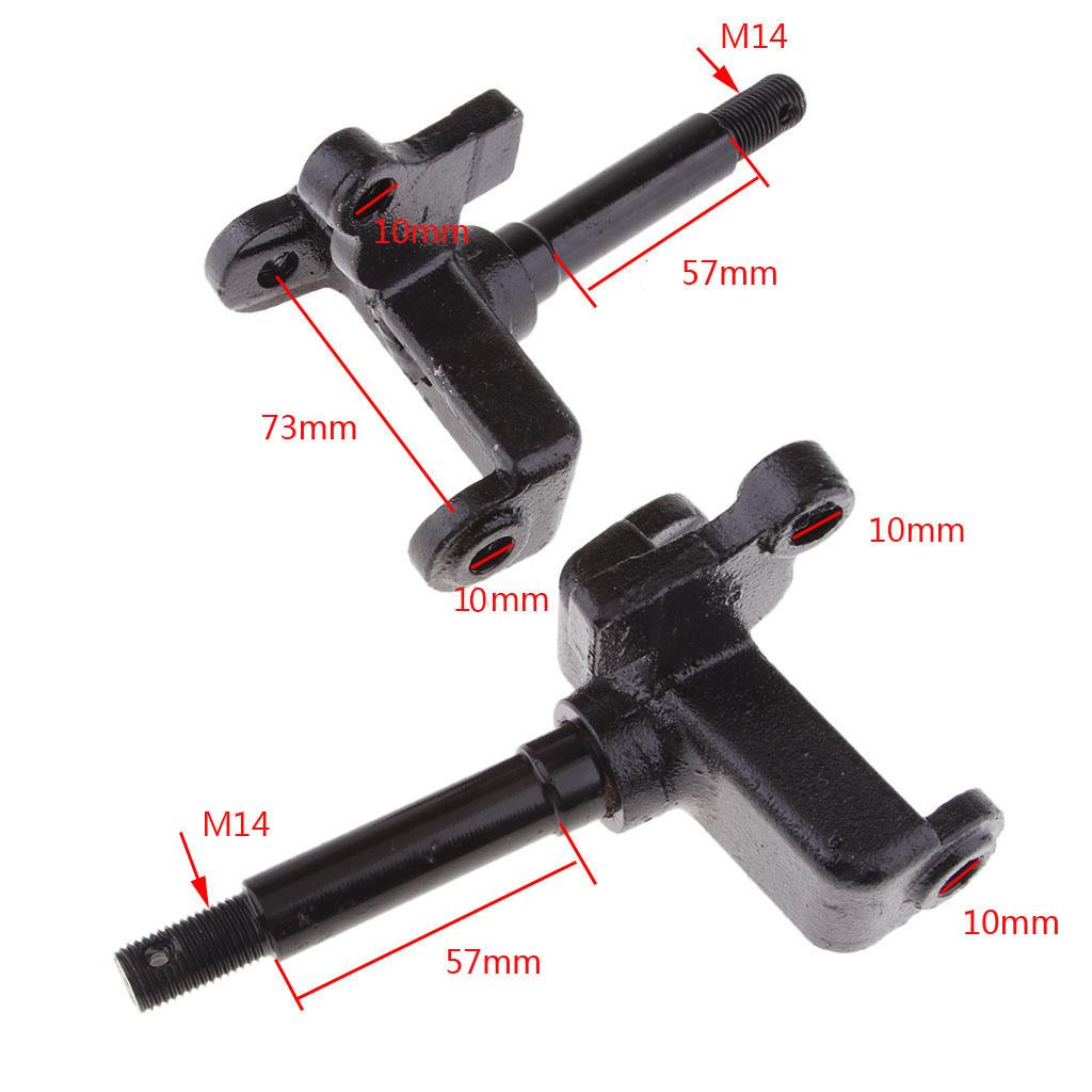  Steering Left & Right Material Type: Alloy Bottom Hole Diameter: 10mm  110cc 150cc 200cc 250cc  Kart