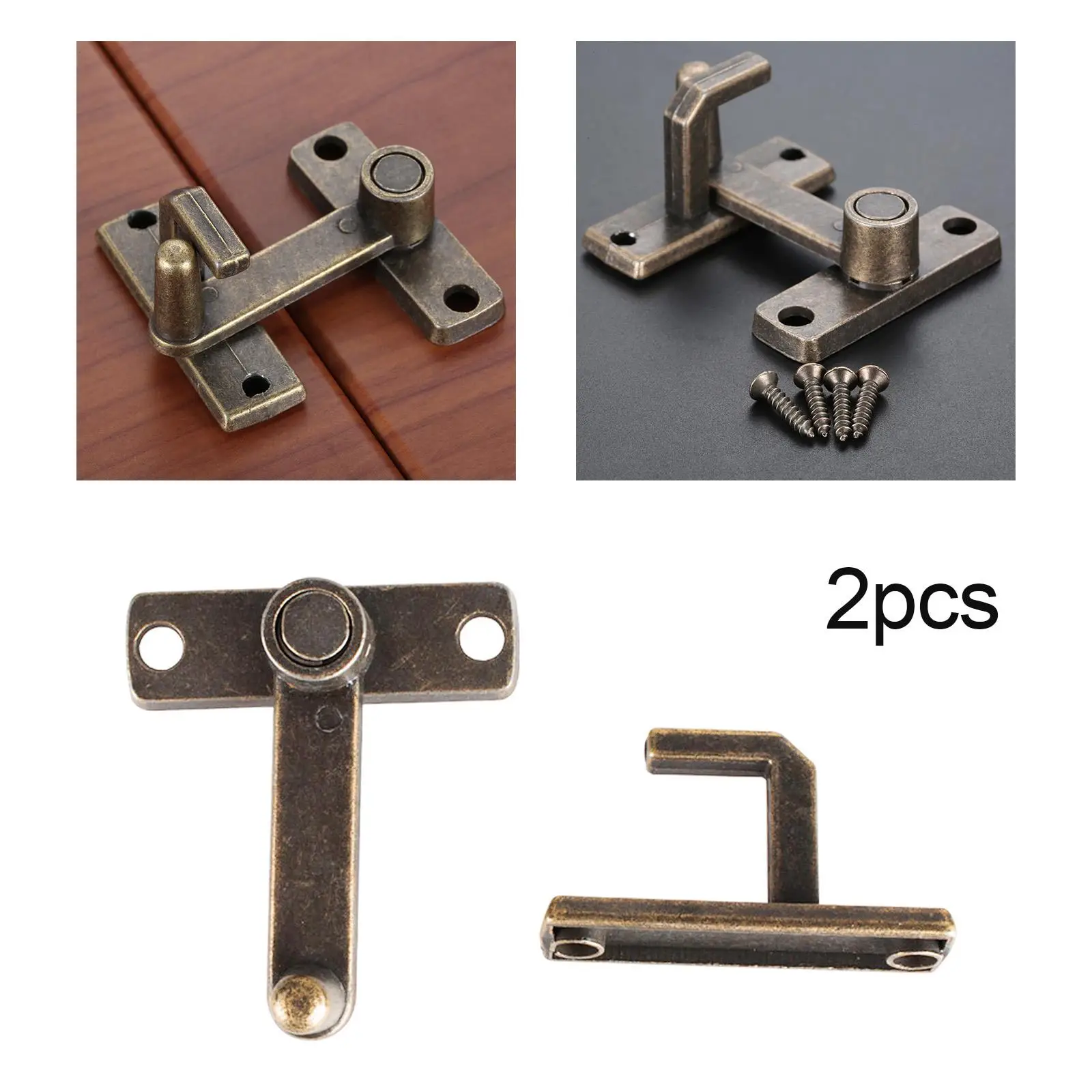 Durable Barn Sliding Door Lock Retro Buckle Lock Flip Latch Hardware for Closet Door Garden Garage Gate Bathroom Accessories