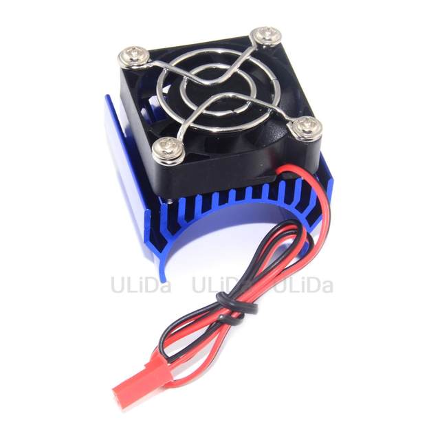 Refroidisseur Moteur RC 1/10 | Dissipateur 36mm Avec Ventilateur Pour Moteurs 540/3650/3660/3670 - Violet