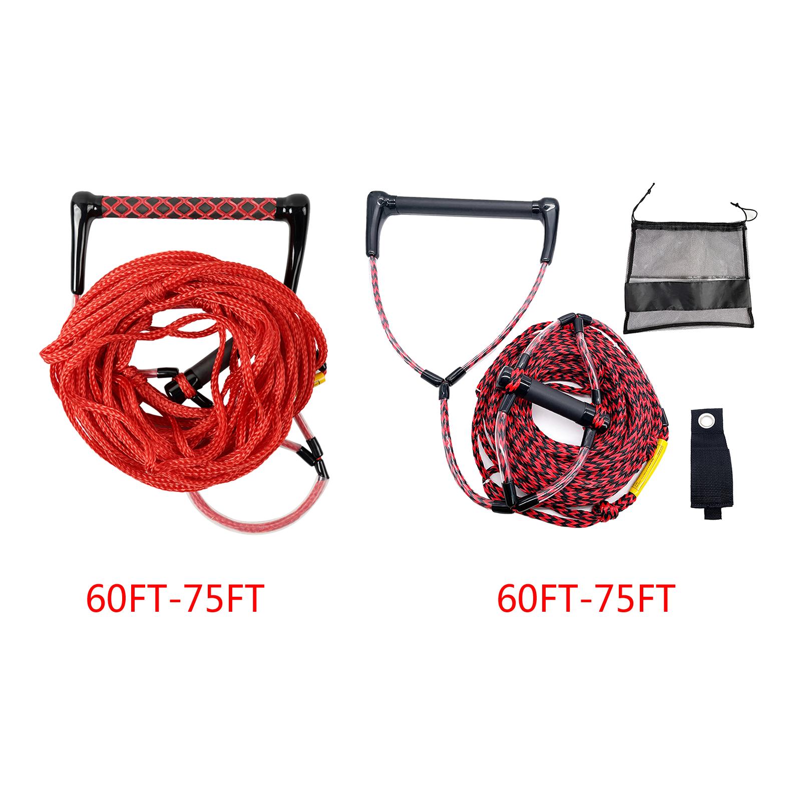 Water Ski Rope Safety Surfing Towable Watersport Rope Water Ski Rope with Handle for Wakeboard Kneeboard Wakesurf Sport